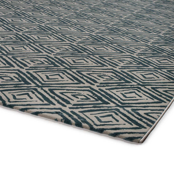 Χαλί (133x190) Βιοκαρπέτ Cezar 16614/U01 Blue