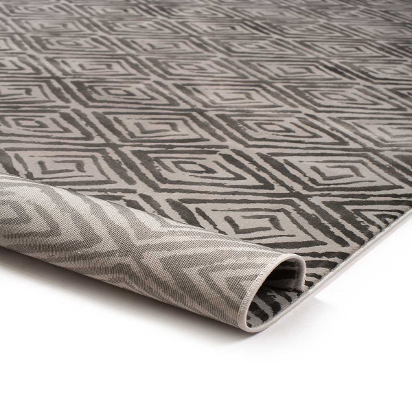 Χαλί (133x190) Βιοκαρπέτ Cezar 16614/G04 Grey