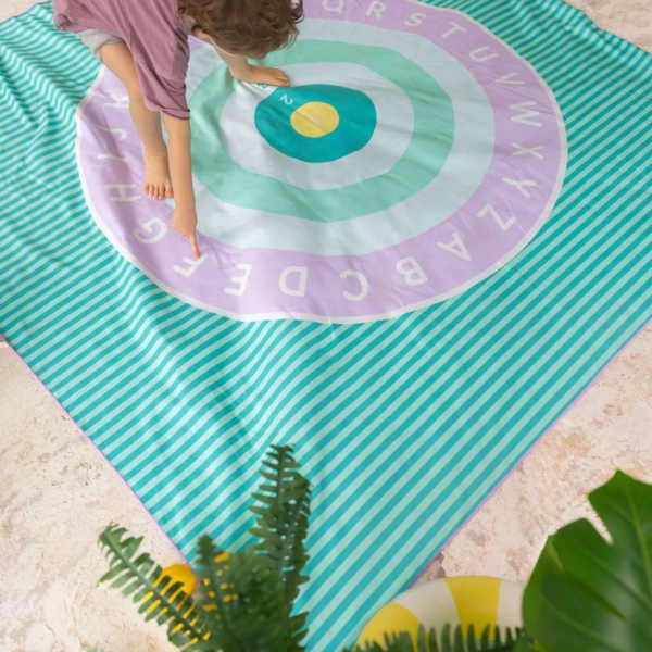 Παιδική Πετσέτα Θαλάσσης Microfiber 2 Όψεων (180x180) Quut QU174226