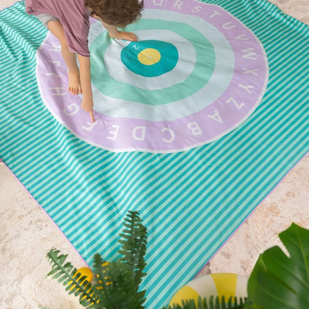 Παιδική Πετσέτα Θαλάσσης Microfiber 2 Όψεων (180X180) Quut Qu174226 Home Πετσέτες Παιδικές Spitishop