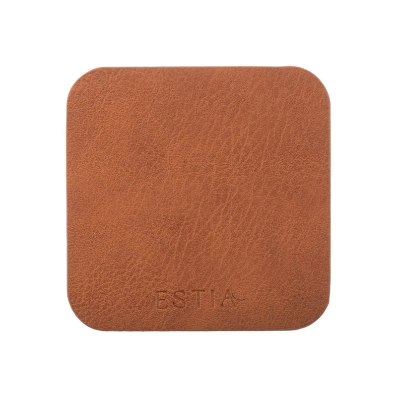 Σουβέρ (Σετ 4τμχ) Estia Allure Καφέ 07-32401