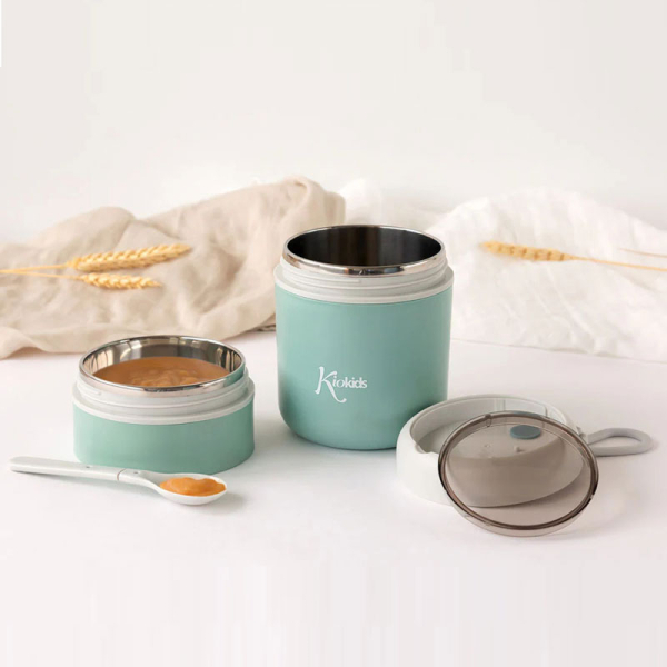 Βρεφικό Θερμός Φαγητού 710ml + Κουτάλι Kiokids Μέντα 5495