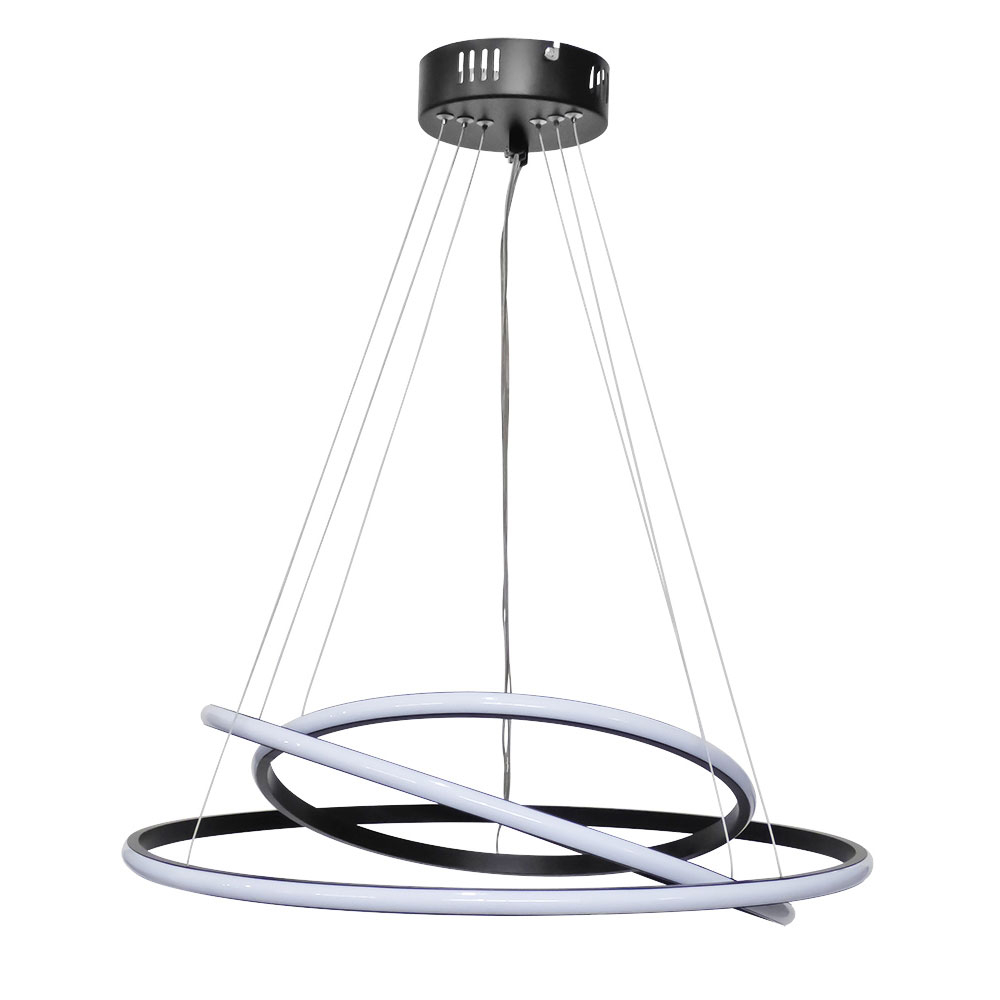 Φωτιστικό Οροφής LED Step Dimmable Heronia Cronos Black 01-0358