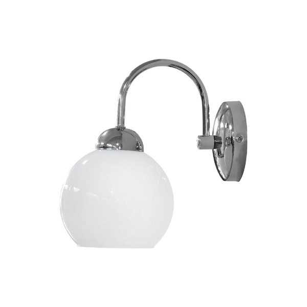 Φωτιστικό Μπάνιου Heronia Ovo Nikel/White 31-1207