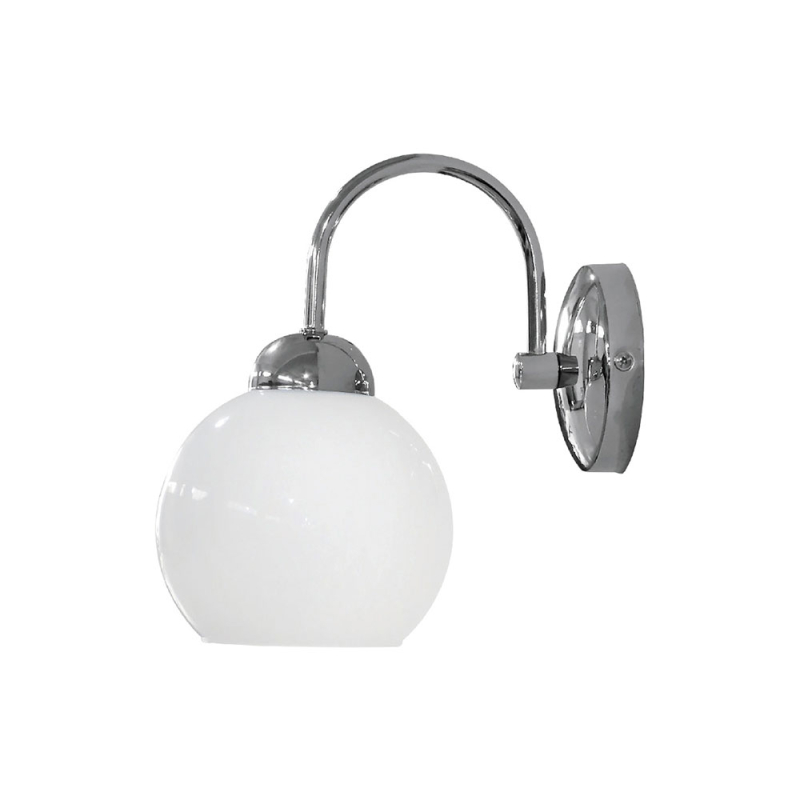 Φωτιστικό Μπάνιου Heronia Ovo Nikel/White 31-1207