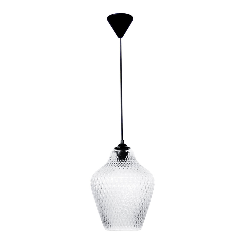 Φωτιστικό Οροφής Μονόφωτο Heronia Pine Transparante 02-0435