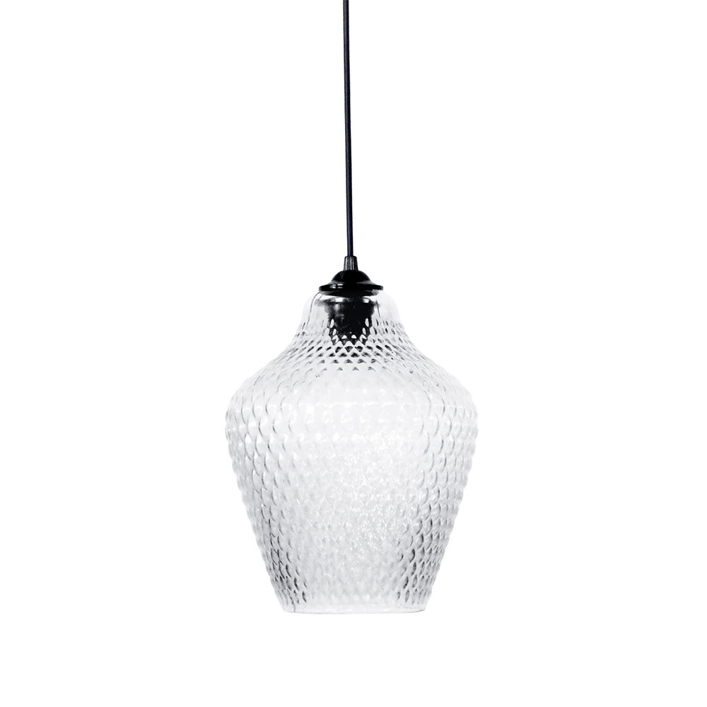 Φωτιστικό Οροφής Μονόφωτο Heronia Pine Transparante 02-0435 Home Φωτιστικά Spitishop