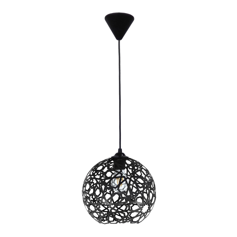 Φωτιστικό Οροφής Μονόφωτο Heronia Tunis Black 34-0269