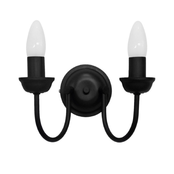 Απλίκα Τοίχου Heronia S-11 Black 01-0368