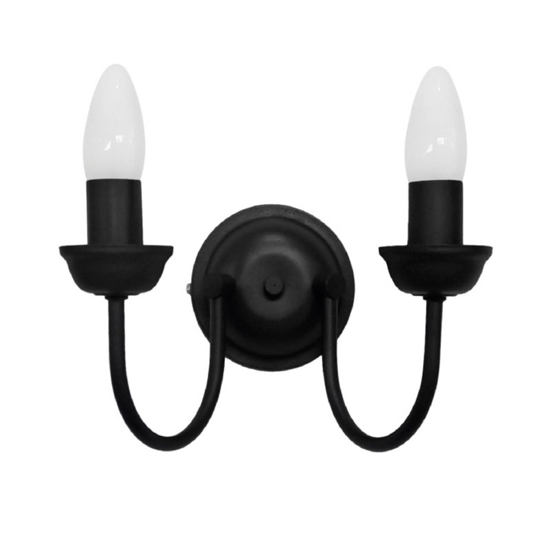 Απλίκα Τοίχου Heronia S-11 Black 01-0368