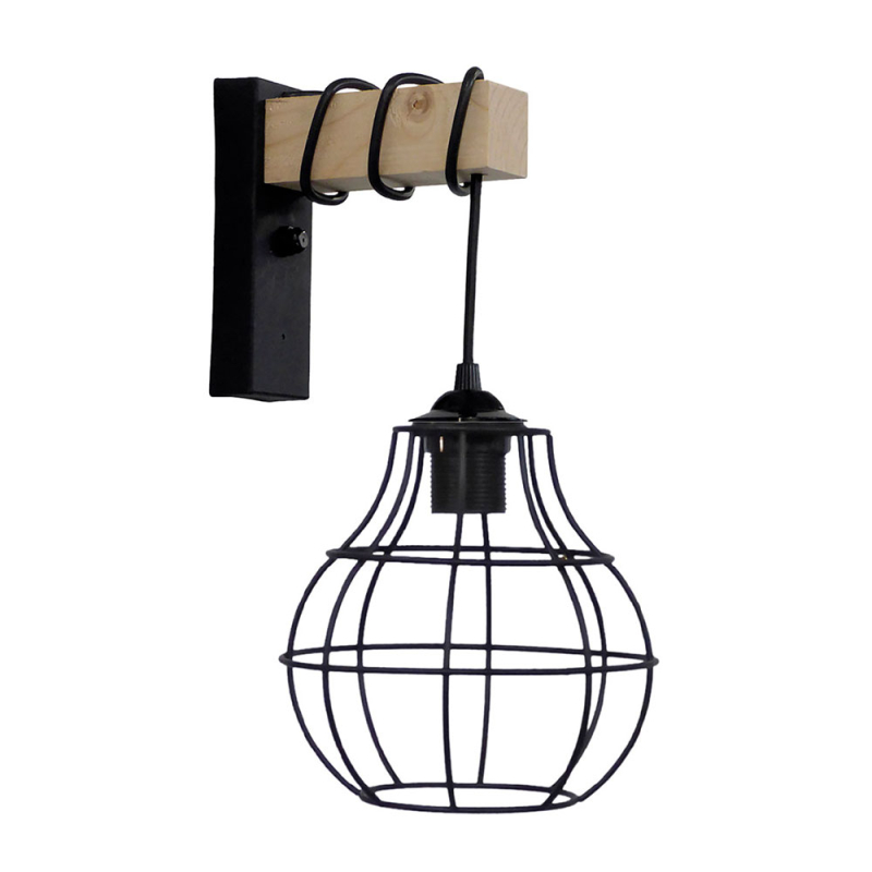 Απλίκα Τοίχου Heronia Fun Black 31-1314