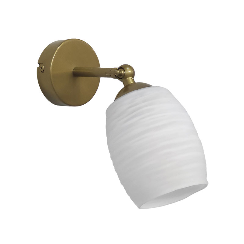 Φωτιστικό Μπάνιου Heronia Barrel Gold/White 01-0397