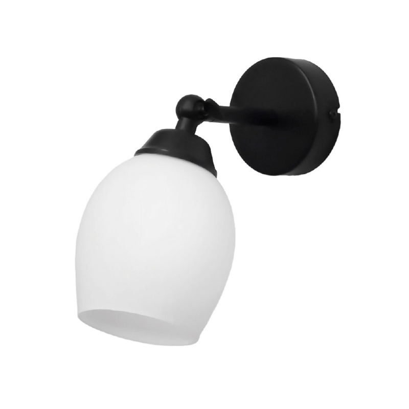 Φωτιστικό Μπάνιου Heronia Barrel Black/White 01-0387