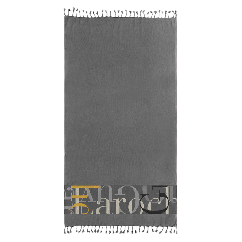 Πετσέτα Θαλάσσης - Παρεό (90x170) Guy Laroche Pestemal 25 Anthracite