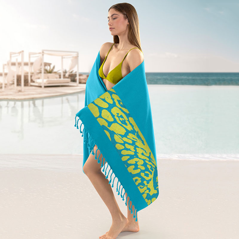 Πετσέτα Θαλάσσης - Παρεό (90x170) Guy Laroche Pestemal 24 Turquoise