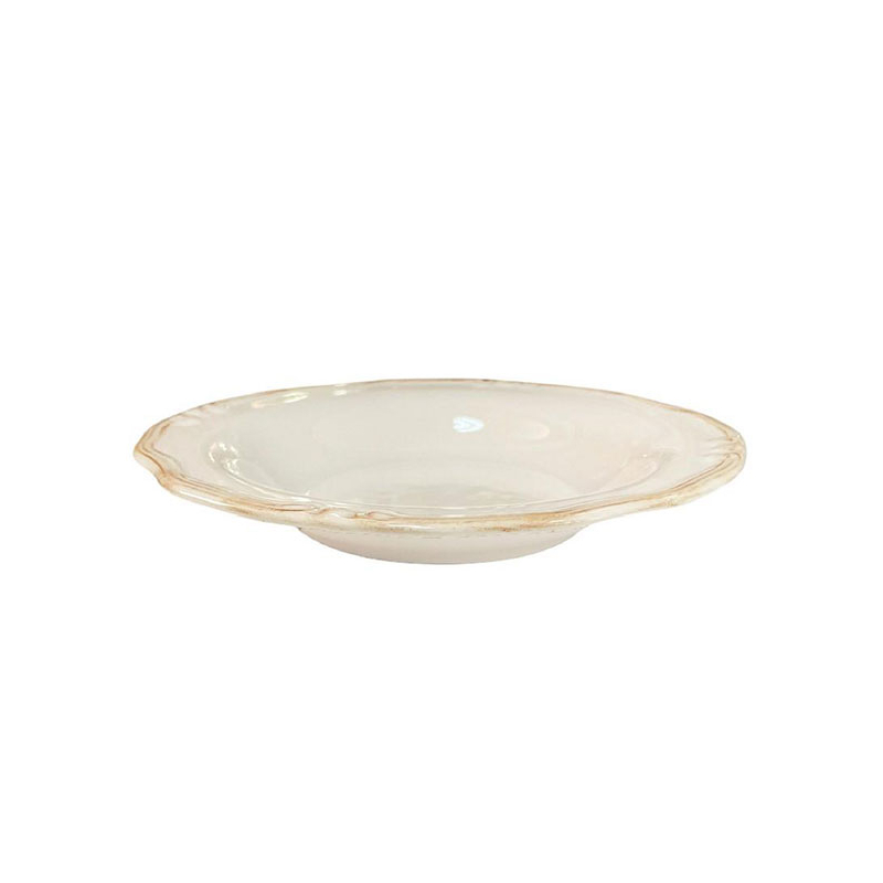 Πιάτο Φαγητού Βαθύ (Φ22.5x3.5) Espiel Tiffany Creme RSV102K6