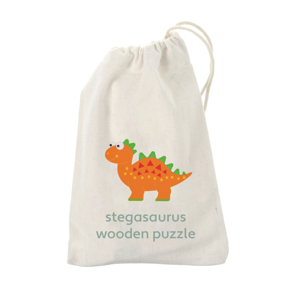 Ξύλινο Παζλ Με 4 Κομμάτια Orange Tree Toys Stegosaurus 60-06784