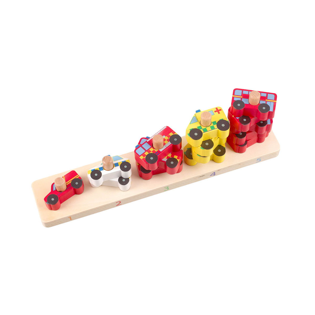 Orange Tree Toys Ξύλινο Παιχνίδι Στοίβαξης (Σετ 15τμχ) Orange Tree Toys Police 60-12170