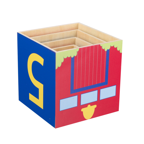 Ξύλινο Κύβοι Στοίβαξης (Σετ 10τμχ) Orange Tree Toys Police  60-12350