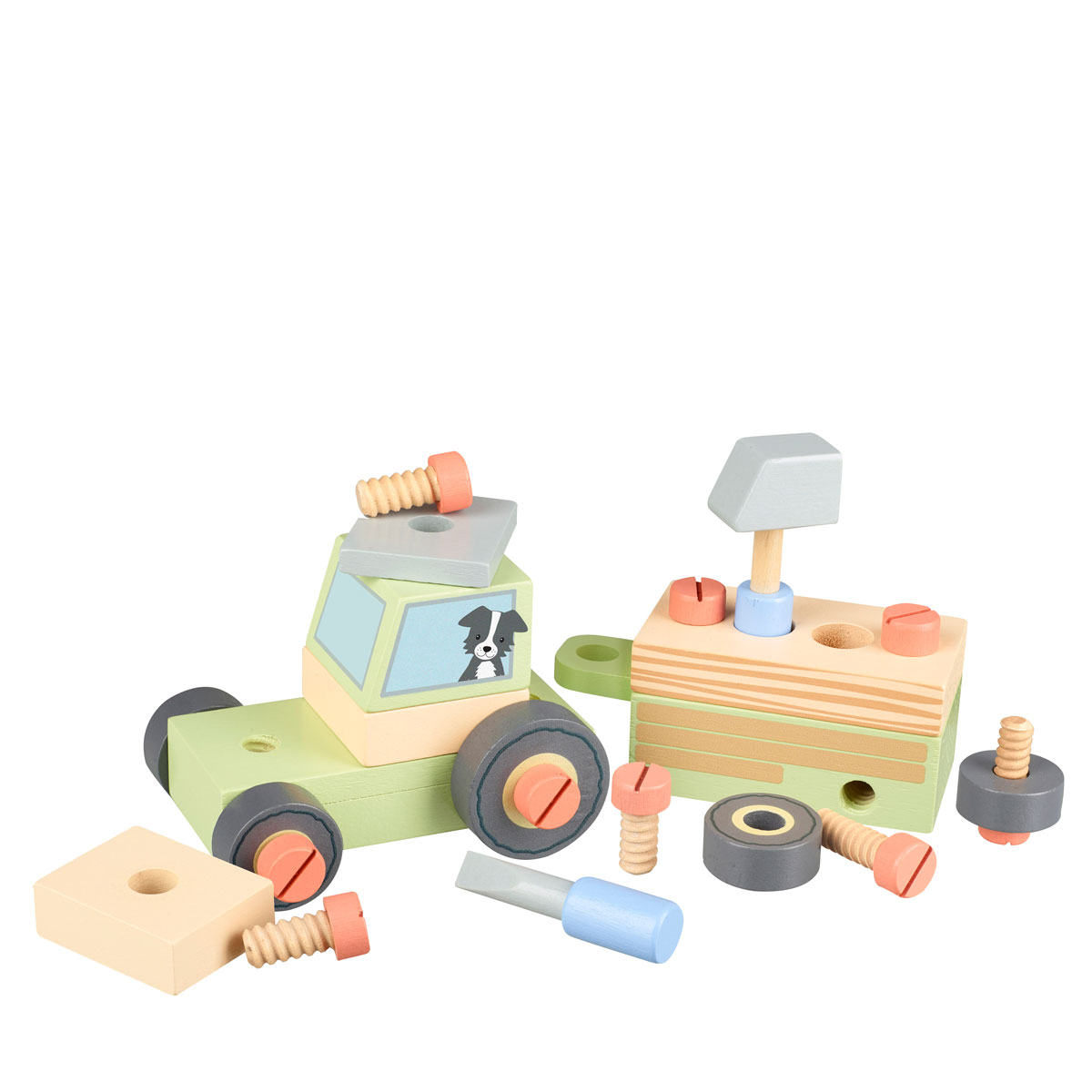 Ξύλινο Παιχνίδι Orange Tree Toys Tractor 60-12801 Home Παιχνίδια Ξύλινα Spitishop