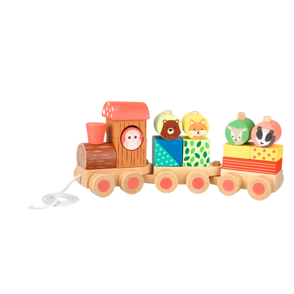 Ξύλινο Παιχνίδι Τρεχαλίτσα Orange Tree Toys Train  60-08098