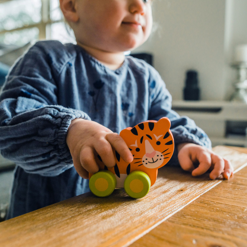 Ξύλινο Παιχνίδι Τρεχαλίτσα Orange Tree Toys Tiger 60-07948