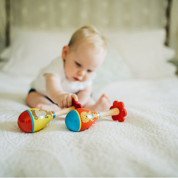 Ξύλινο Παιχνίδι Μαράκες Orange Tree Toys Lion&Monkey
60-14519