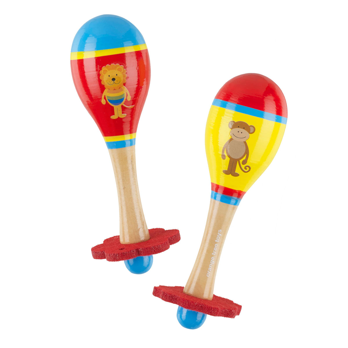 Ξύλινο Παιχνίδι Μαράκες Orange Tree Toys Lion Monkey 60-14519 Home Παιχνίδια Ξύλινα Spitishop