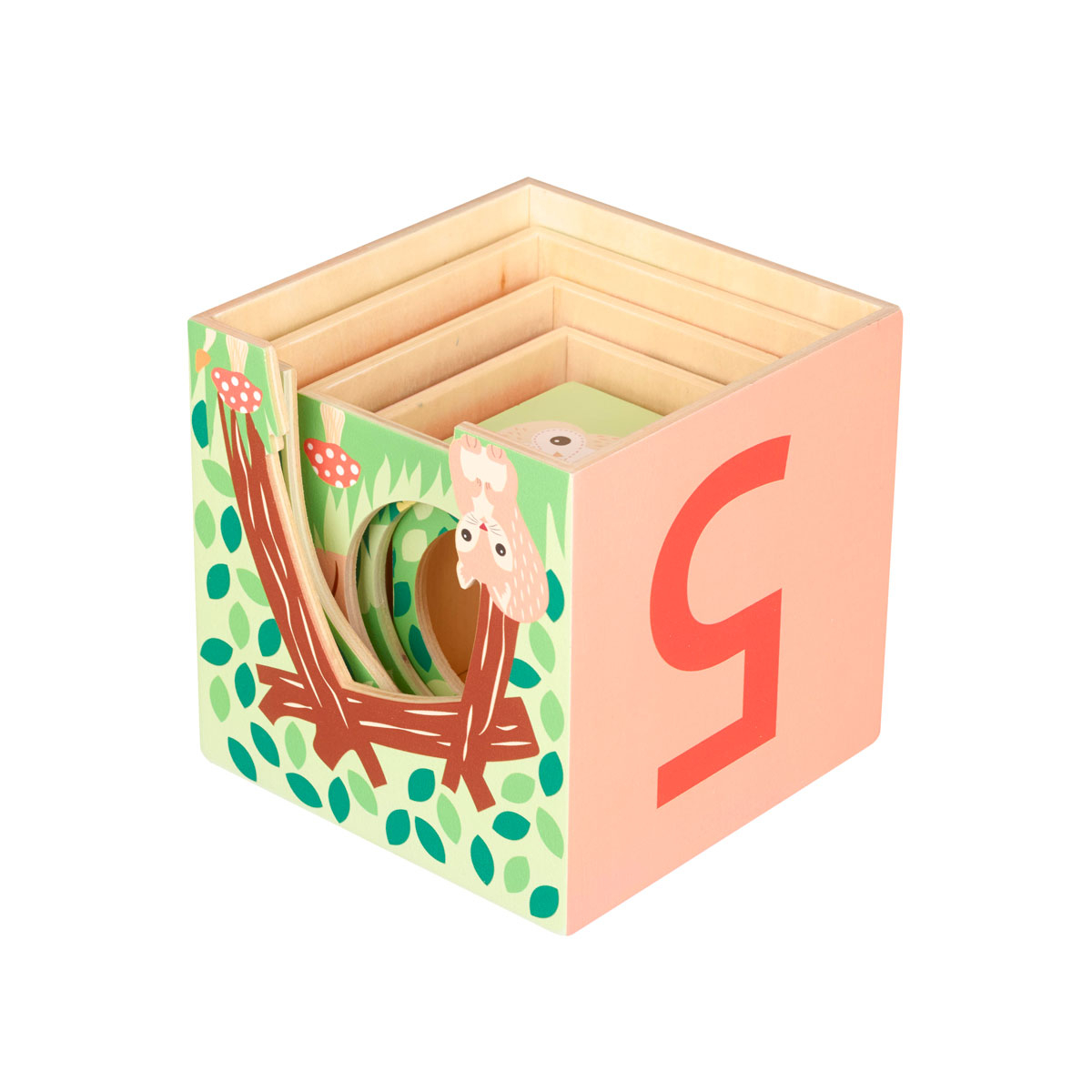 Ξύλινο Κύβοι Στοίβαξης (Σετ 10Τμχ) Orange Tree Toys Woodland 60-12074 Home Παιχνίδια Ξύλινα Spitishop