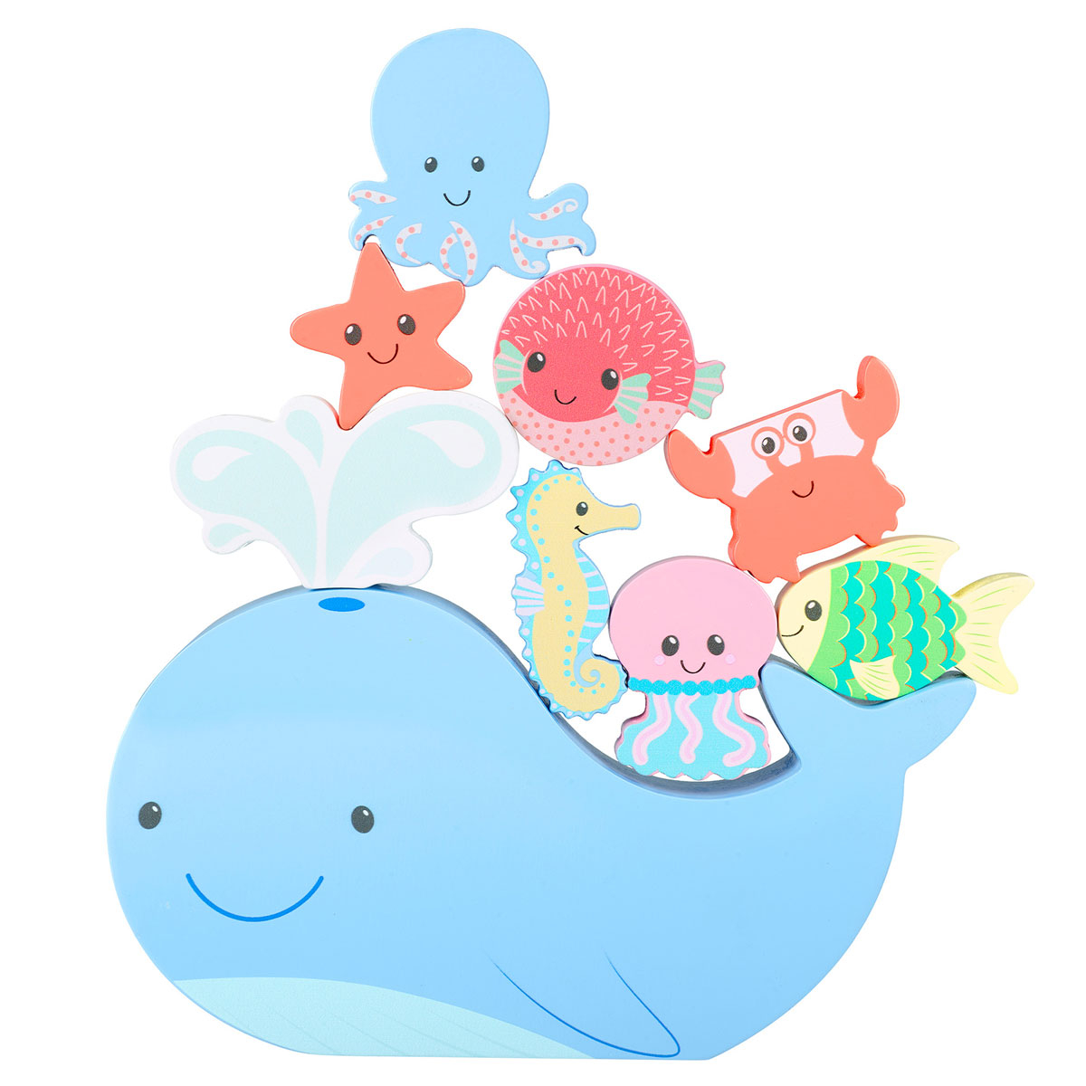 Ξύλινο Παιχνίδι Ισορροπίας Orange Tree Toys Sea Life 60-12051 Home Παιχνίδια Ξύλινα Spitishop