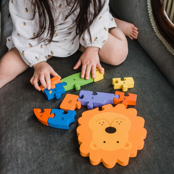 Ξύλινο Παζλ Με 11 Κομμάτια Orange Tree Toys Lion 60-05599