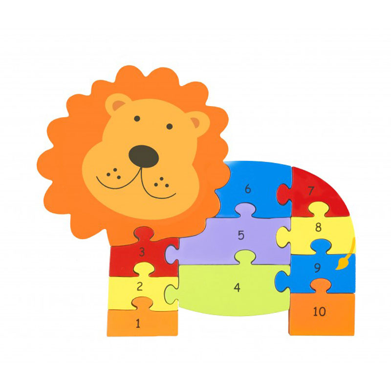 Ξύλινο Παζλ με 11 Κομμάτια Orange Tree Toys Lion 60-05599 Home Παιχνίδια Ξύλινα Spitishop