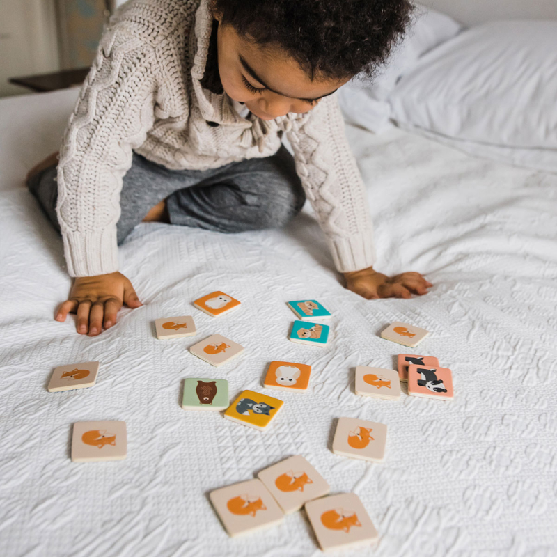 Ξύλινο Παιχνίδι Μνήμης Orange Tree Toys Woodland  60-25255