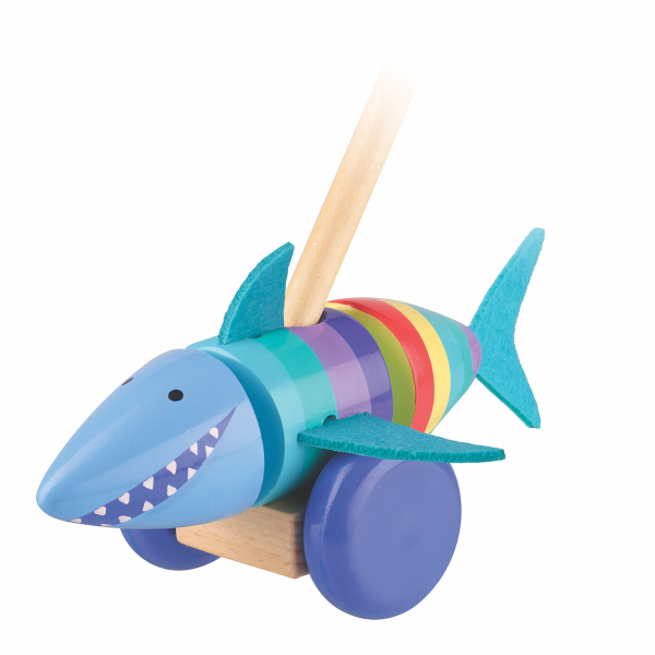 Ξύλινο Παιχνίδι Τρεχαλίτσα Orange Tree Toys Shark 60-02998