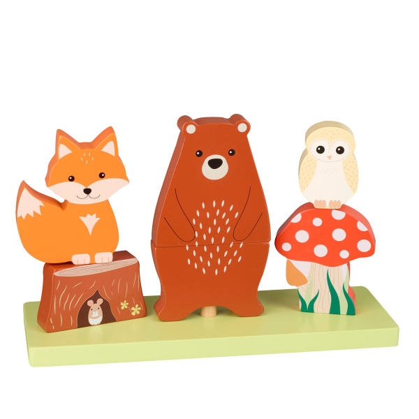 Ξύλινο Παιχνίδι Στοίβαξης (Σετ 6τμχ) Orange Tree Toys Woodland  60-12111