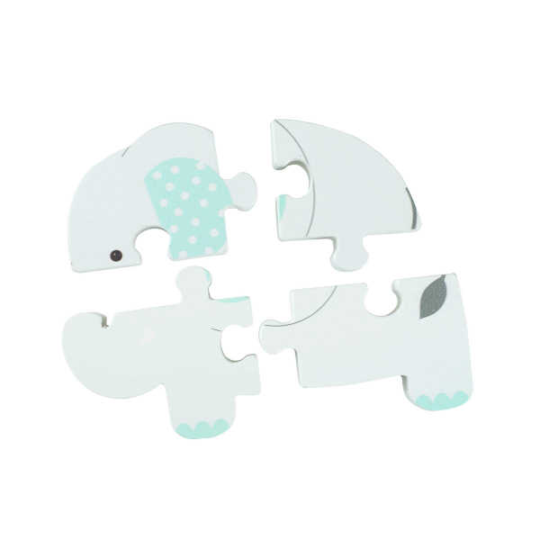 Ξύλινο Παζλ Με 4 Κομμάτια Orange Tree Toys Elephant 60-06962
