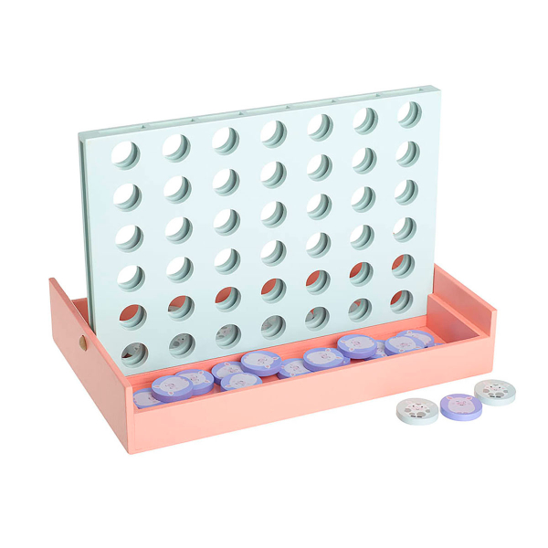 Ξύλινο Επιτραπέζιο Παιχνίδι Orange Tree Toys 4 Στην Σειρά  60-26672