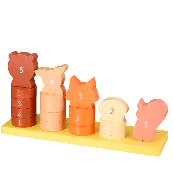 Ξύλινο Κύβοι Στοίβαξης (Σετ 15τμχ) Orange Tree Toys Woodland  60-12081