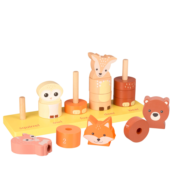 Ξύλινο Κύβοι Στοίβαξης (Σετ 15τμχ) Orange Tree Toys Woodland  60-12081