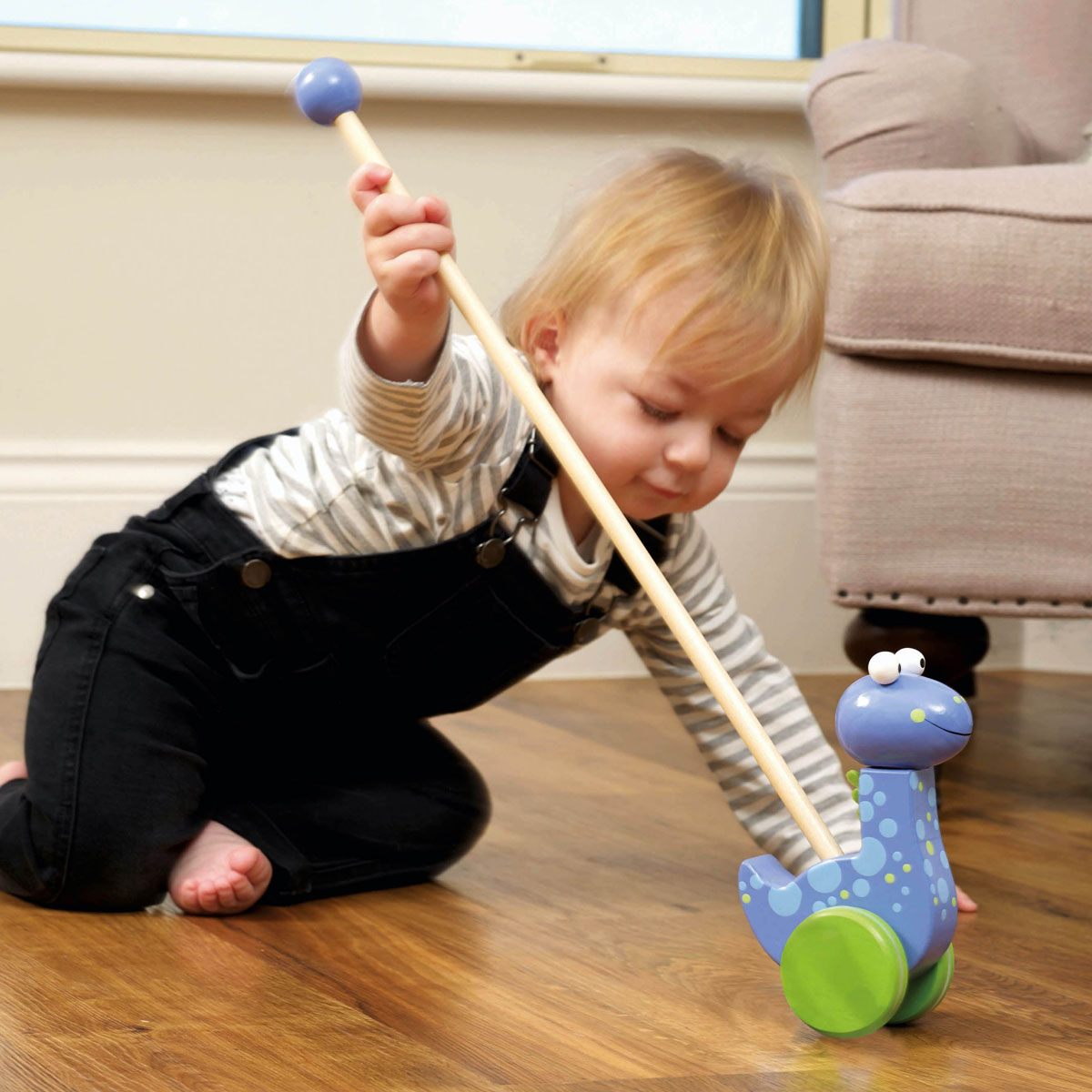 Orange Tree Toys Ξύλινο Παιχνίδι Τρεχαλίτσα Orange Tree Toys Diplodocus 60-02441