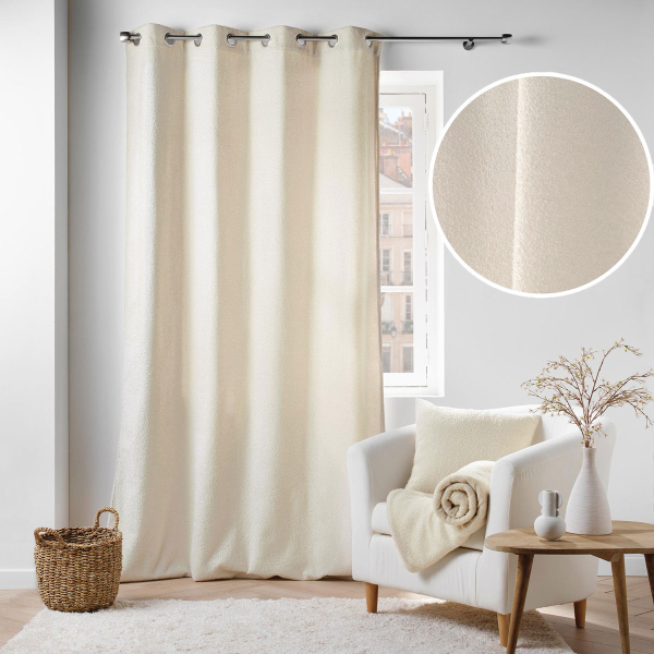 Κουρτίνα (140x240) Με Τρουκς L-C Wooly Naturel 1612083