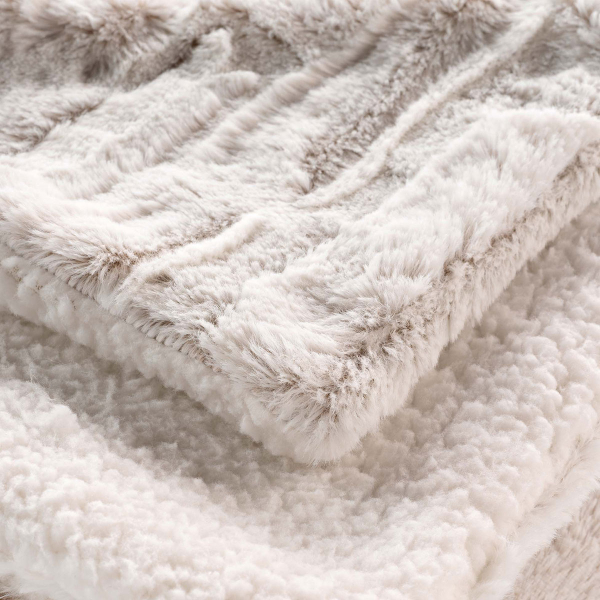 Γούνινο Διακοσμητικό Ριχτάρι Καναπέ Διθέσιου (180x220) L-C Lynx 1612117