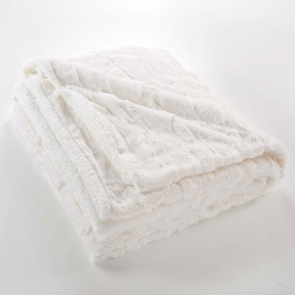 Γούνινο Διακοσμητικό Ριχτάρι Καναπέ Διθέσιου (180x220) L-C Foxy Natural 1612124