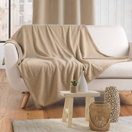 Ριχτάρι Καναπέ Διθέσιου Fleece (180x220) L-C Wooly Beige 1612413