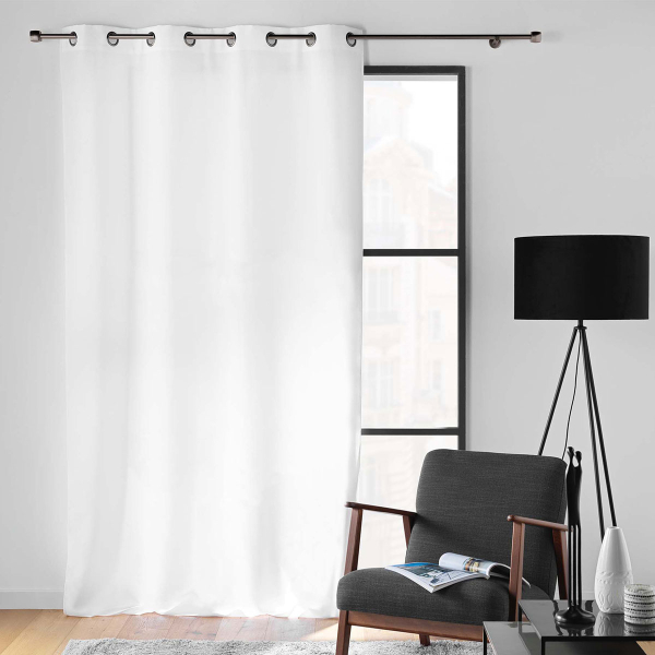 Κουρτίνα (140x260) Με Τρουκς L-C Soline White 1612676