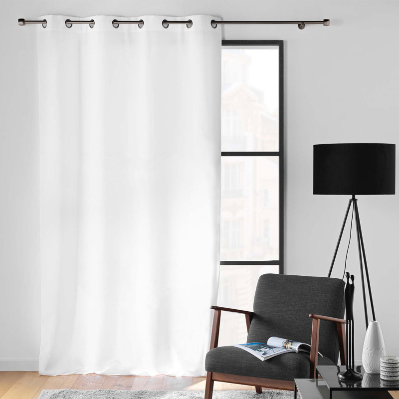 Κουρτίνα (140x260) Με Τρουκς L-C Soline White 1612676