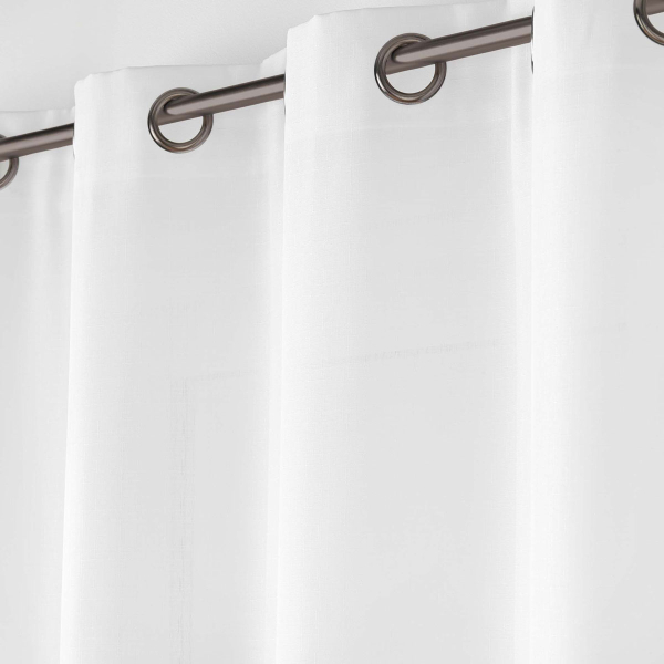 Κουρτίνα (140x260) Με Τρουκς L-C Soline White 1612676