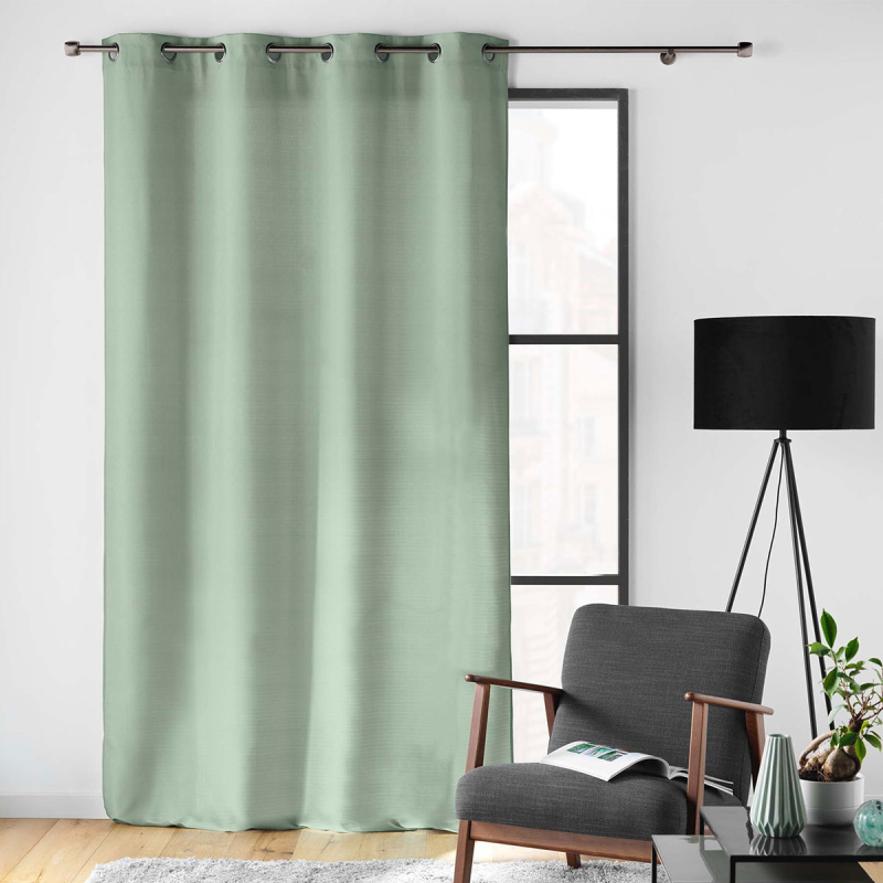 Κουρτίνα (140x260) Με Τρουκς L-C Soline Sage 1612677