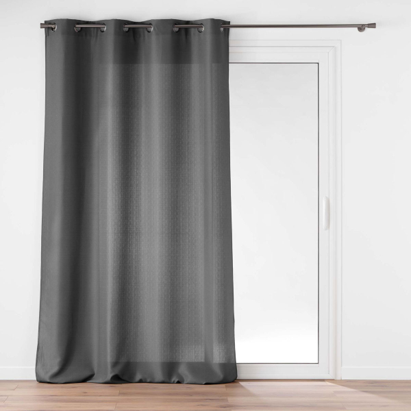 Κουρτίνα (140x260) Με Τρουκς L-C Soline Concrete Grey 1612678