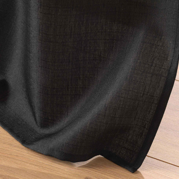 Κουρτίνα (140x260) Με Τρουκς L-C Soline Black 1612679